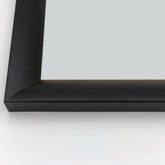 Cornice Moderna su Misura - Modello New York in Nero Cenere Poro Aperto